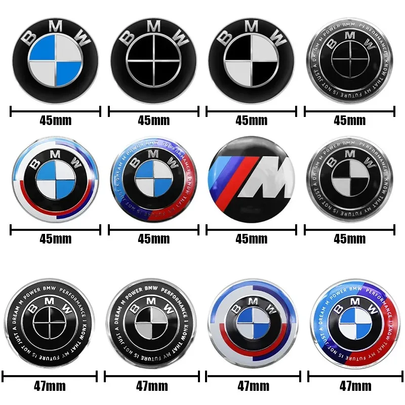 BMW F20 G20 G30 X1 X3 X4 X5 G05 X6 X7 G01 F48 G30 M M3 M4 M5 알루미늄 엠블럼 스티어링 휠 스티커 액세서리 (카 스타일링)