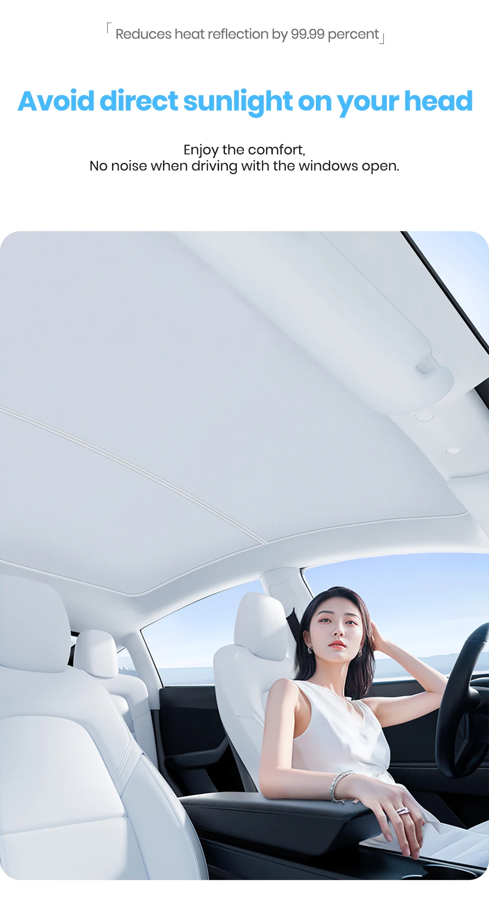 Sunroof honeycomb Sunshades For Tesla Model 3 Highland Model Y Juniper 2021-2025