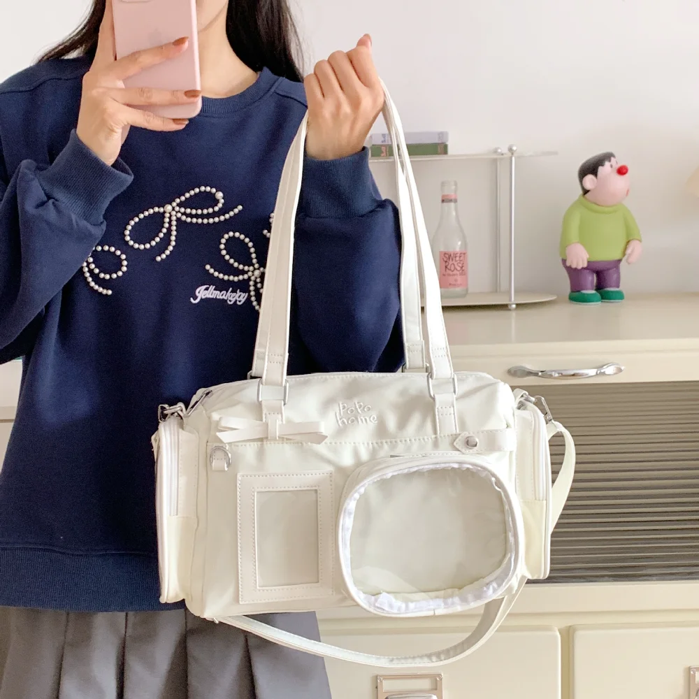 2025 Spring Summer Bowknot College JK Girl Uniform Bag Anime Shoulder Crossbody Bag Tongwa Bag Polo Bag