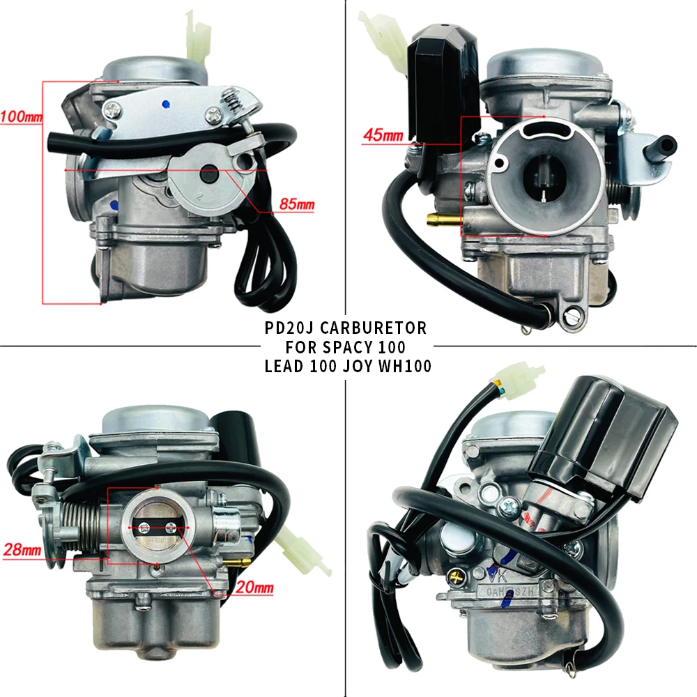 Carburetor Pd20J For Honda Wh100 Lead 100 4T 100Cc Pd20J