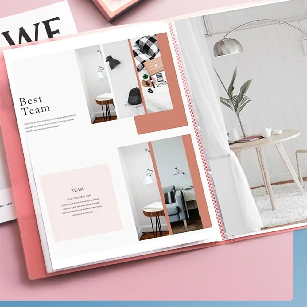 20/30/40/60/100 Pages A4 File Folder Large Capacity Multilayer Test Paper Storage Bag Waterproof Multifunctional