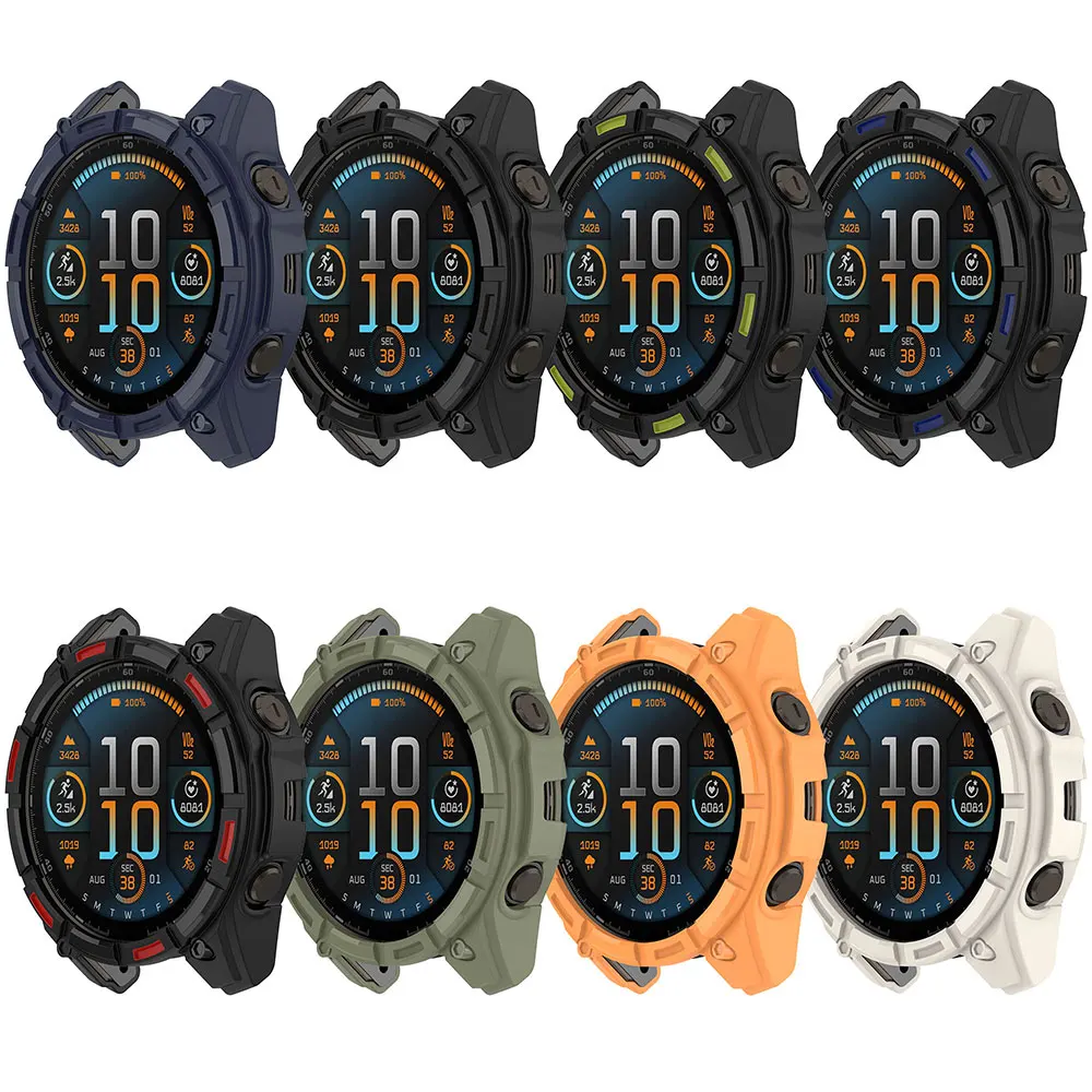 Silicone Protective Watch Cover for Garmin Fenix8 Solar and AMOLED