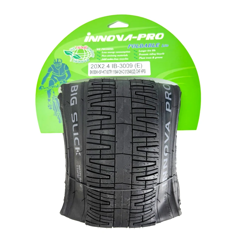 INNOVA PRO THE BIG SLICK 20x2.40 60-406 Bicycle Tire Folding Black