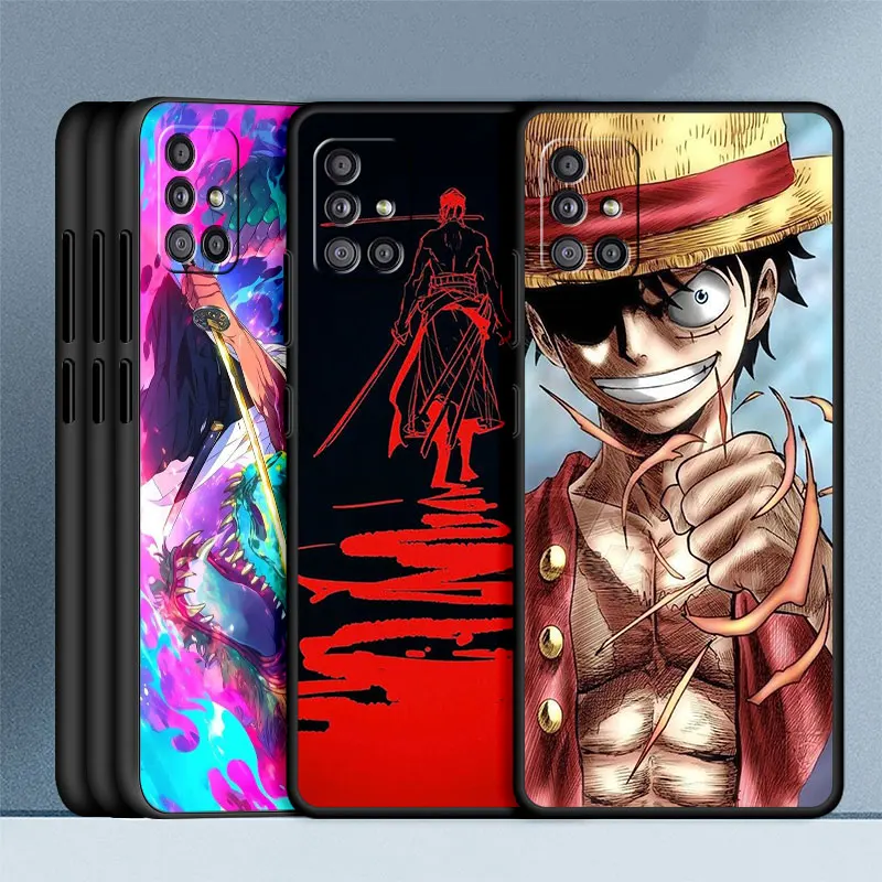 

TPU Case For Samsung Galaxy A52 A53 A34 A22 A32 A54 A51 A50 A12 A13 A14 A21s A23 A71 Silicone TPU Phone Cover Anime O-One Piece