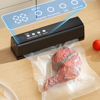 Multi functional automatic food vacuum sealing machine, USB charging wireless vacuum packaging machine, and can also inflate air 1