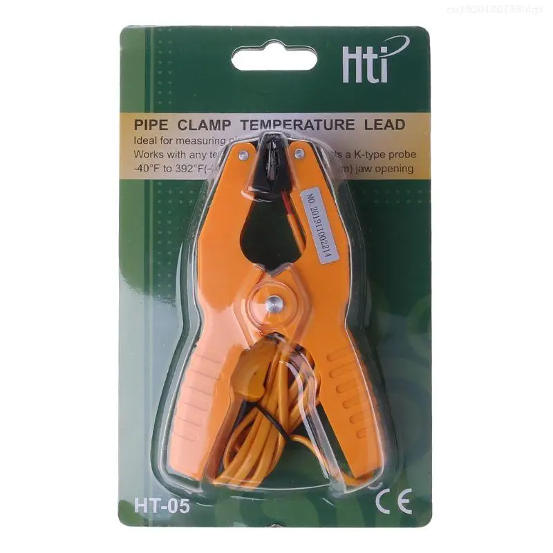

Type K Probe Thermocouple Temperature Clamp Pipe Clamp Diagnostic F1FB