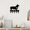 Hook Cute Room Decor 1pc Corgi Dog - Key Hooks & Keychain Holder Metal Wall Hook NewLiving Room/Home Decoration Crochet Hangers 1