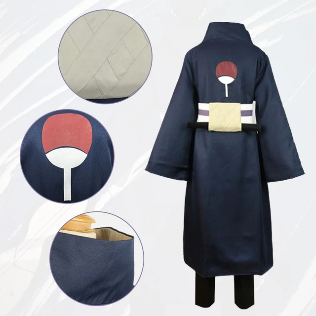 Anime Akatsuki Costume Obito Uchiha Cosplay Máscara de Manto Simulação  Desabrileira De Plástico Adereços Fantasias de Carnaval de Halloween