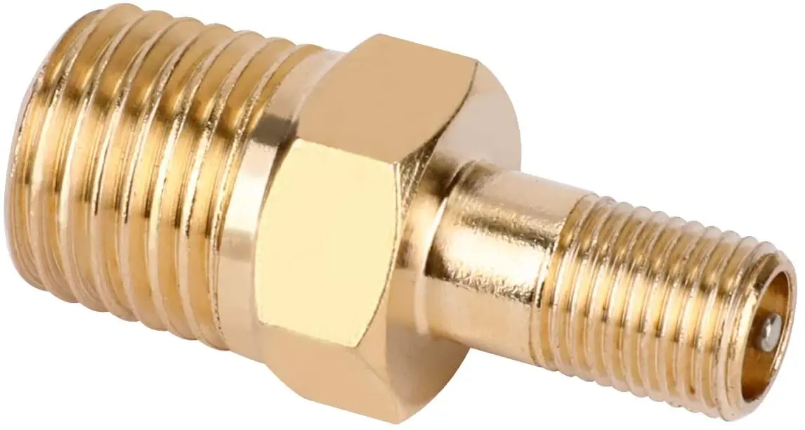 Brass Schrader Air Compressor Fill Valve with Dual NPT Options