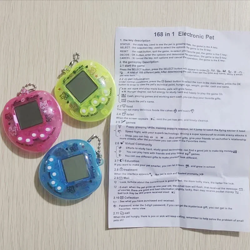 Animal de compagnie électronique transparent Tamagotchi, 49 animaux de  compagnie en un, cyber numérique virtuel, jouets amusants Pixel, 1PC -  AliExpress