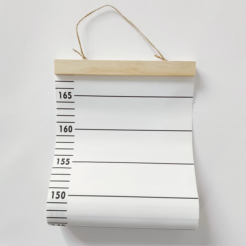 50-170CM Kids Height Growth Chart Gauge Cute Cloud Wood Frame Wall Hangings Height Meter Measurement Ruler Nursery Room Decor