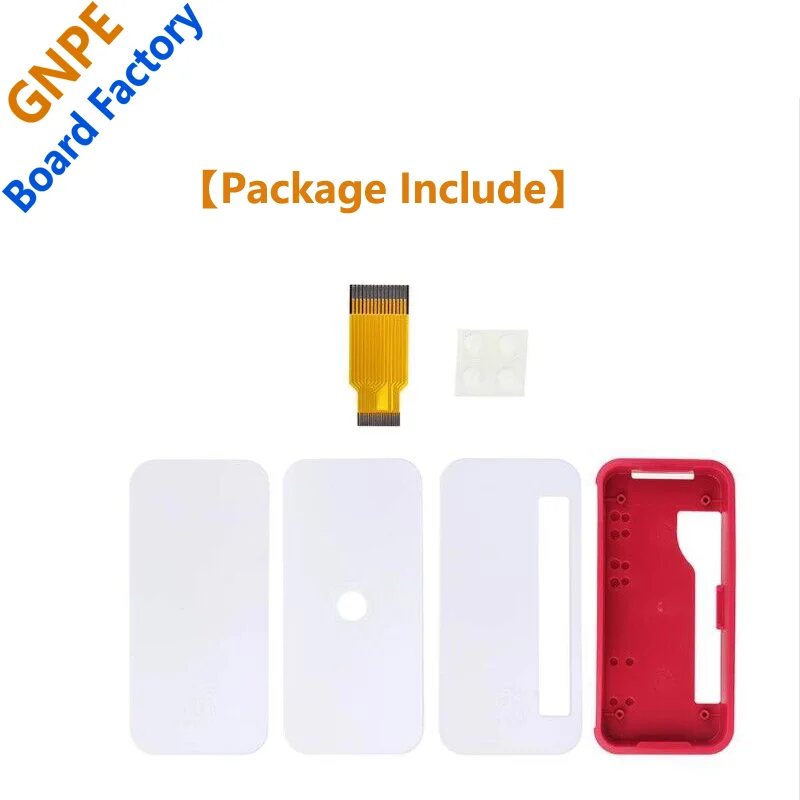 Red and White Protective Case for Raspberry Pi Zero Series