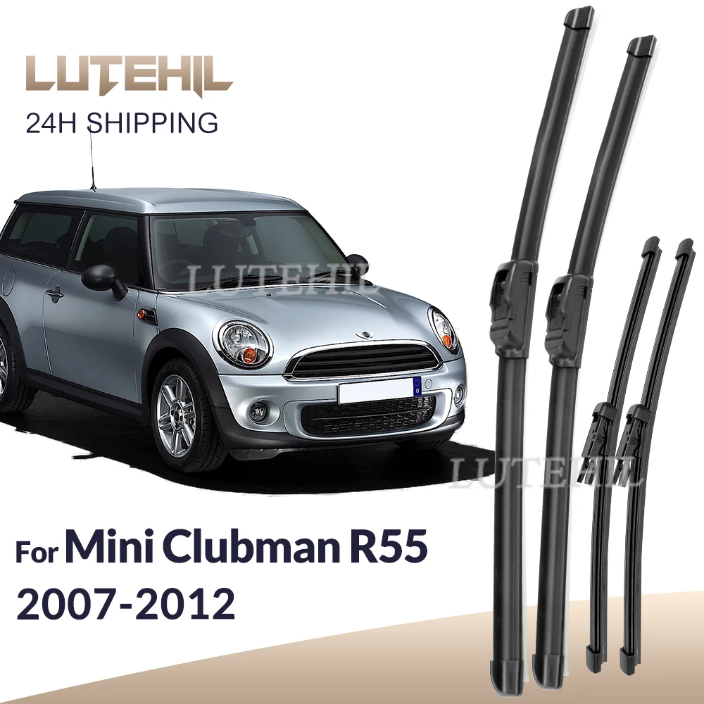 Für Mini Clubman R55 2007-2012 2008 2009 2010 Wischer Front&Heck Wischerblätter Windschutzscheibe Scheibenbürsten 18"+18"+12"+12"