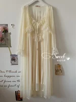Vintage femme Court Style mince Tulle Robe/chemise de nuit dames princesse chemises de nuit conte de fées pyjamas vêtements de nuit vêtements pour femmes 6