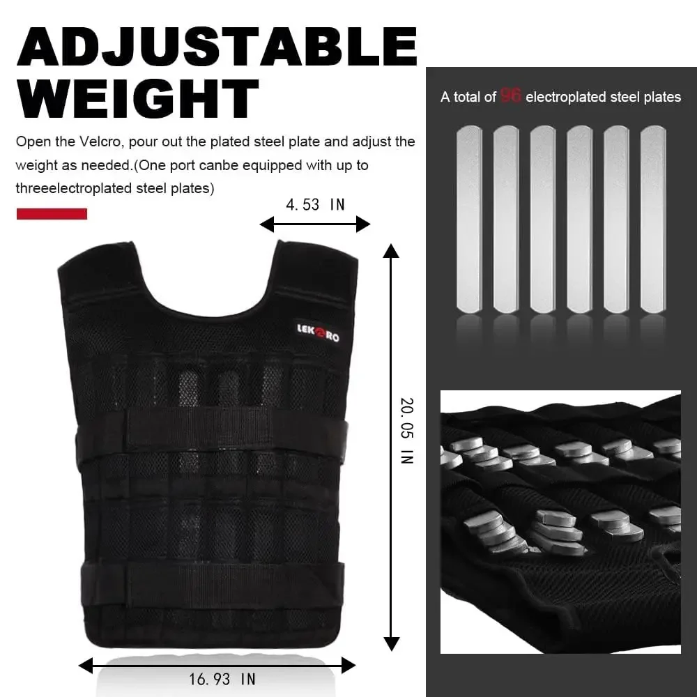Gilet Lesté Lekaro Et Leggings Assortis - Noir - Poids NON Inclus - Neuf Jamais Utilisé