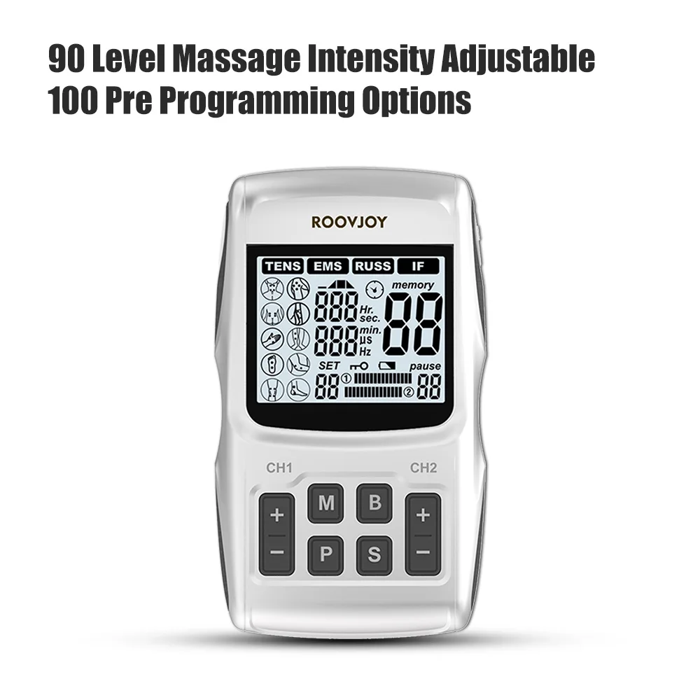 Rechargeable Needle Therapy Massage Machine EMS TENS Unit Muscle Therapy Stimulator Physiotherapy Pulse Back Full Body Massager 4