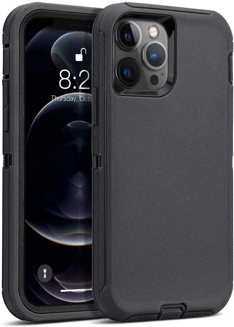 Hybrid Heavy Duty Armor Phone Case with Belt Clip Cover