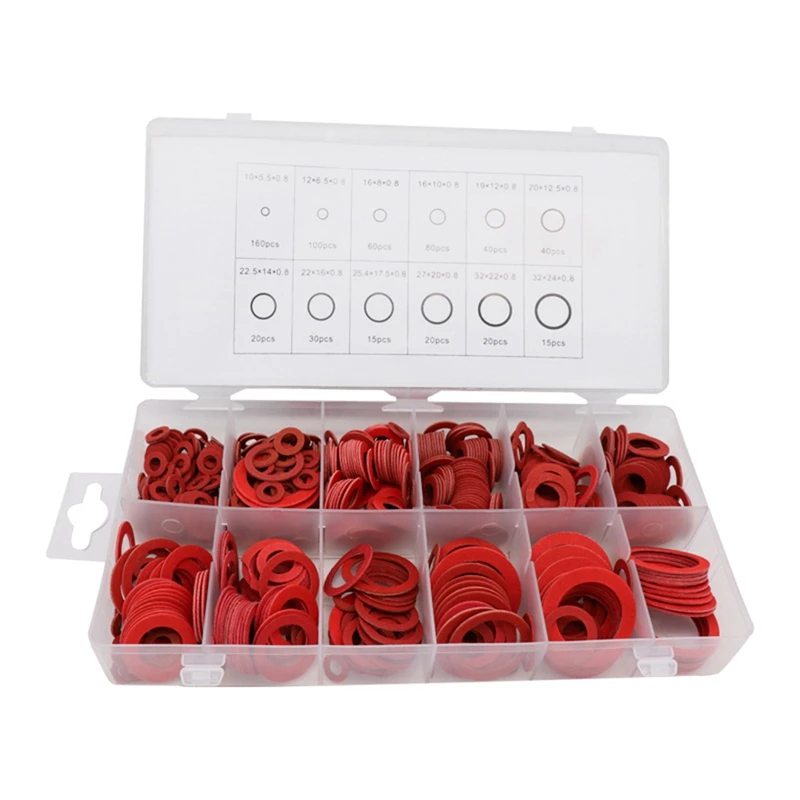 

Boxed Insulating Washer Gasket Red Paper Fast Bus Red Meson Red Paper Flat Pad 600Pc
