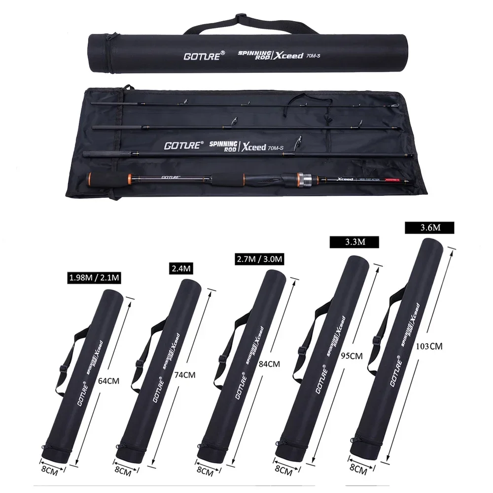 Goture Xceed 4 Setions Travel Fishing Rod With Fuji Guide Ring