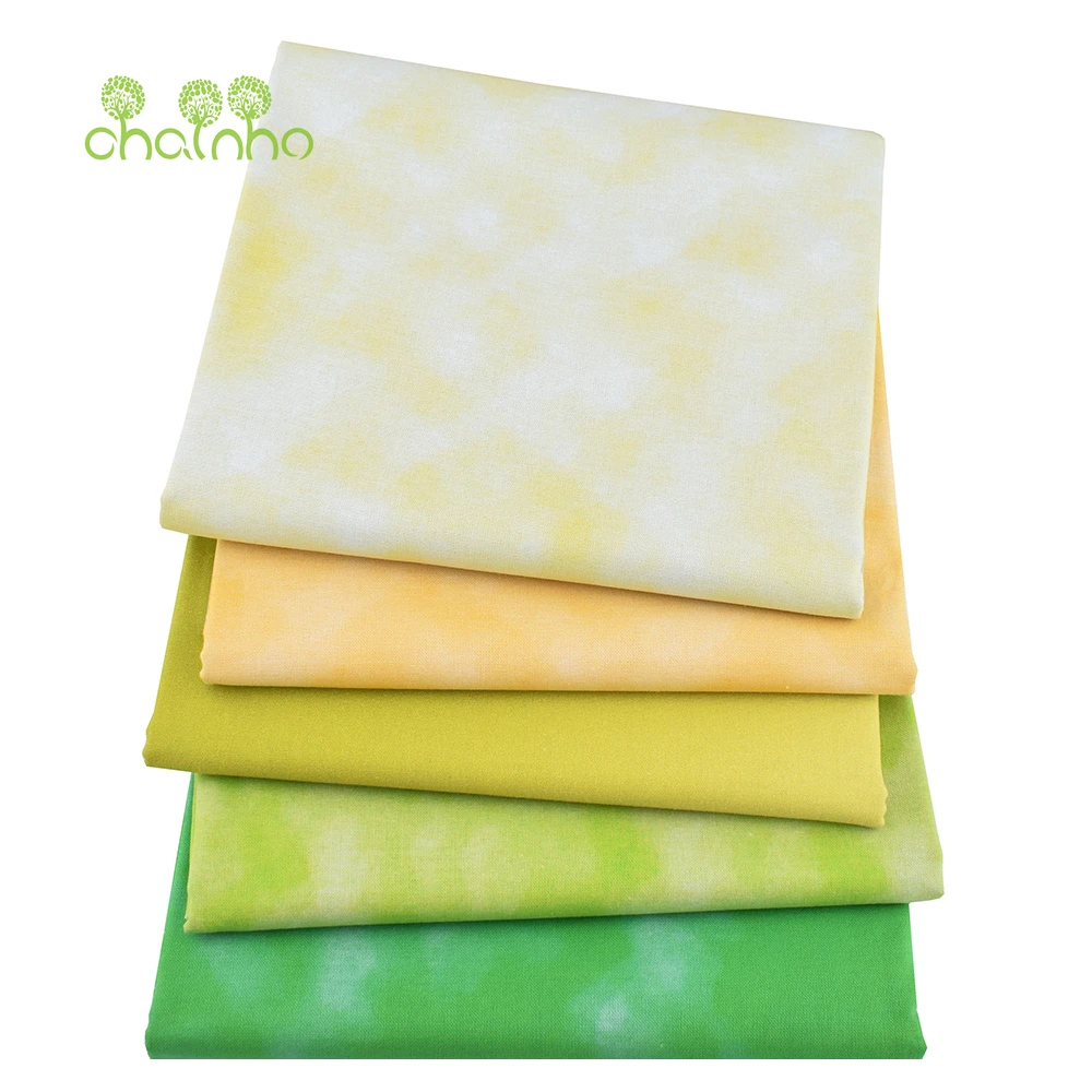 Chainho,Printed Plain Weave Cotton Fabric,Patchwork Cloth,Handmade DIY Quilting Sewing Material,5 Designs Series,20x25cm,15CD97