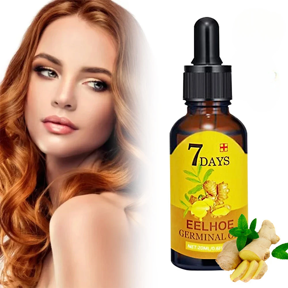 Hair Growth Oil Ginger Essential Hair Growth Oil Liquid Anti Hair Loss Baldness Remedy Boost Grow Thicker Care Scalp Treatment Product 40ml