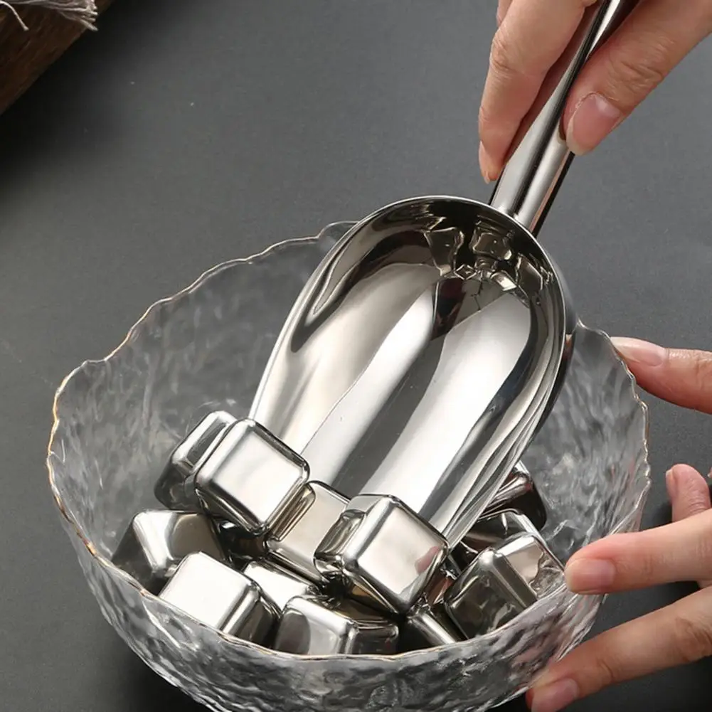 Flour Scoop Jars Rust-proof Stainless Steel Ice Shovel Multi-purpose Scoop Food Candy Pet Feeding Durable Versatile Tool ice shovel