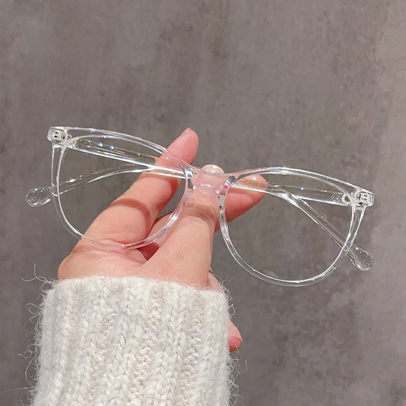 TR90 Anti Blue Light Cat Eye Reading Glasses Women Luxury Optical Computer Eyewear Female Ultralight Double Color Frame Glasses 6