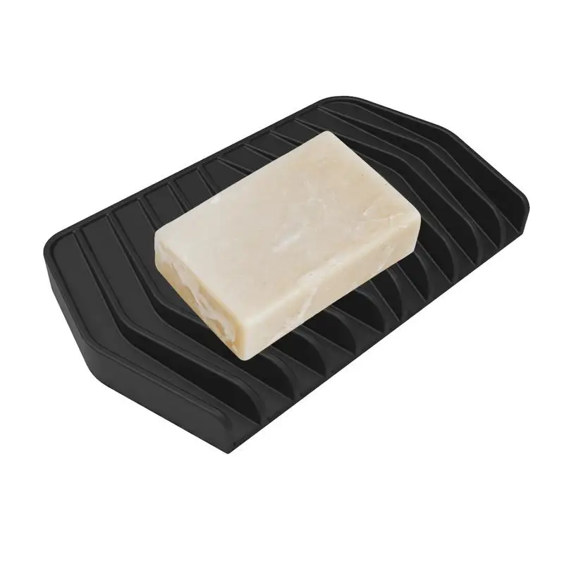 

Silicone Soap Drain Slope Soap container creative anti-slip sink soap tray Durable Soap Container for Shower soap supplies