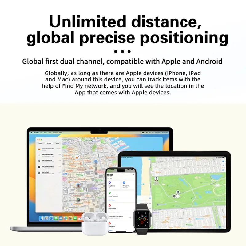 Anti-Lost Card Wireless Charging Location Tracker Card For Apple Find My Realtime Tracking Phone anti lost tracker anti lose tracker item locator anti lost locator
