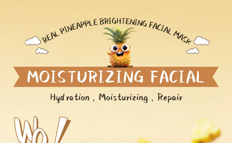 Description Picture 2 of item8pcs SADOER Fresh Fruits Face Mask Anti Wrinkle skincare Moisturizing Brightening Firming Hydrating Facial Masks Skin Care