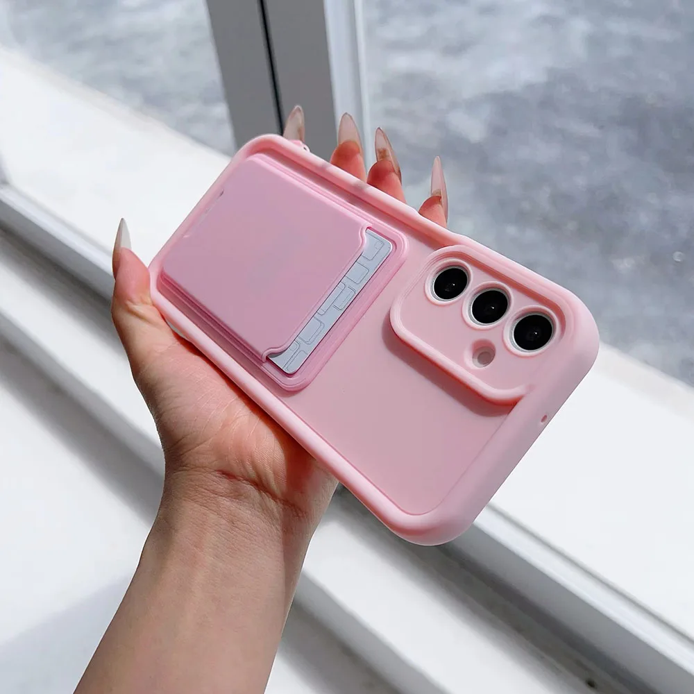 Multifunctional Insert Card Holder Phone Case with Premium Back Cover