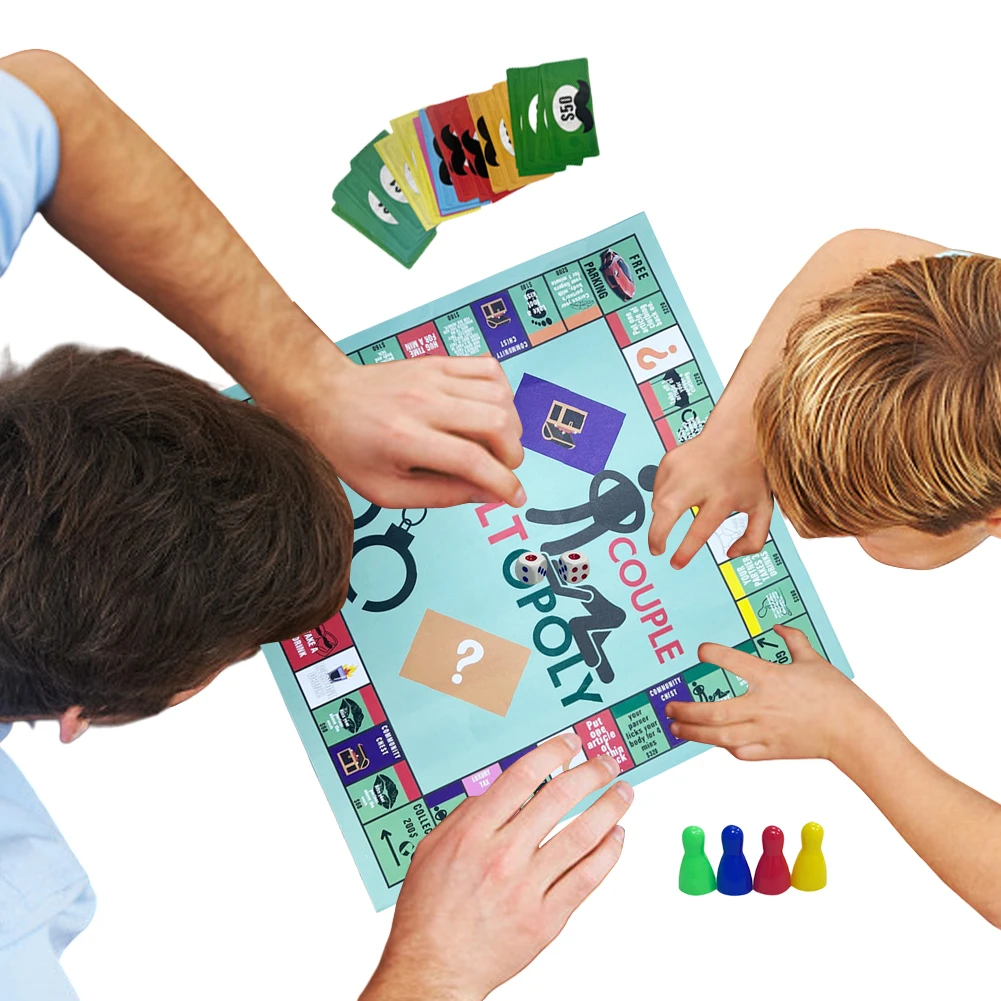 Couple Board Game Adultopoly Board Game Couple Board Game Funny Date Night Couple Interactive Relationship Card for Husband Wife