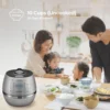 Heating Rice Pressure Cooker 10 Cup Full Stainless Steel Interior with Non-Stick Coating-3-Language Voice Nav 3