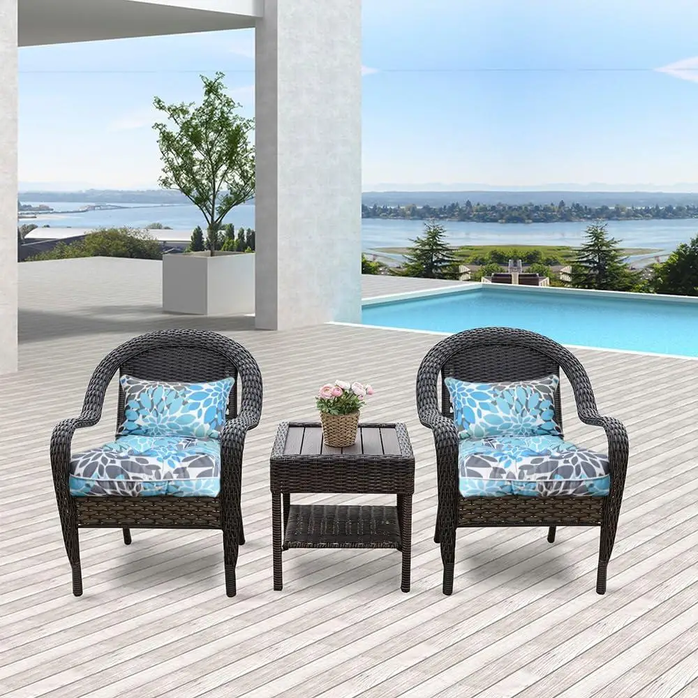 Outdoor Seat Cushions Waterproof Patio Chair Pillows Set of 2 Durable Comfort Garden Pool Living Room 3