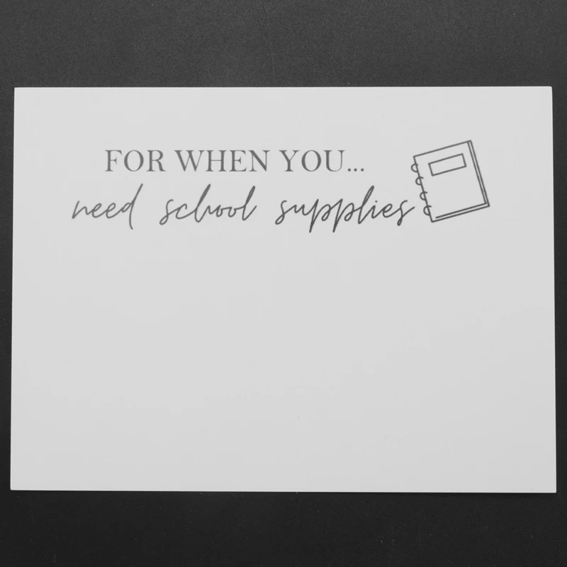 College Gift Card Care Package, College Gift Card Book, Care Package, High School Graduation Gift, Durable White & Blue