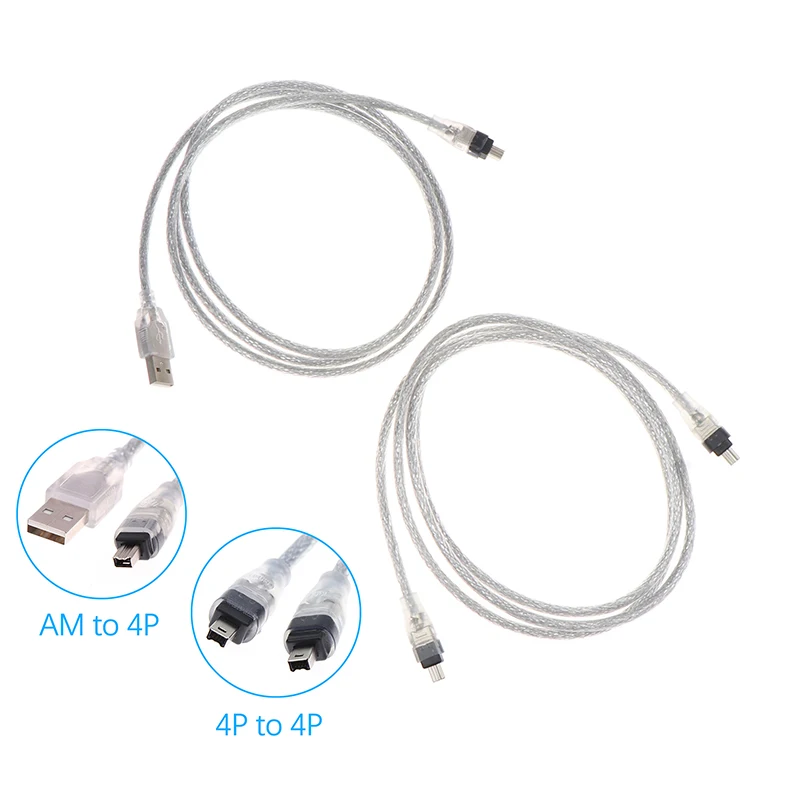 1394 파이어 와이어 USB to 4p USB to 1394 데이터 케이블, IEEE 1394 연결 케이블, 카메라 DV 획득 카드 프린터 스캐너 캠코더