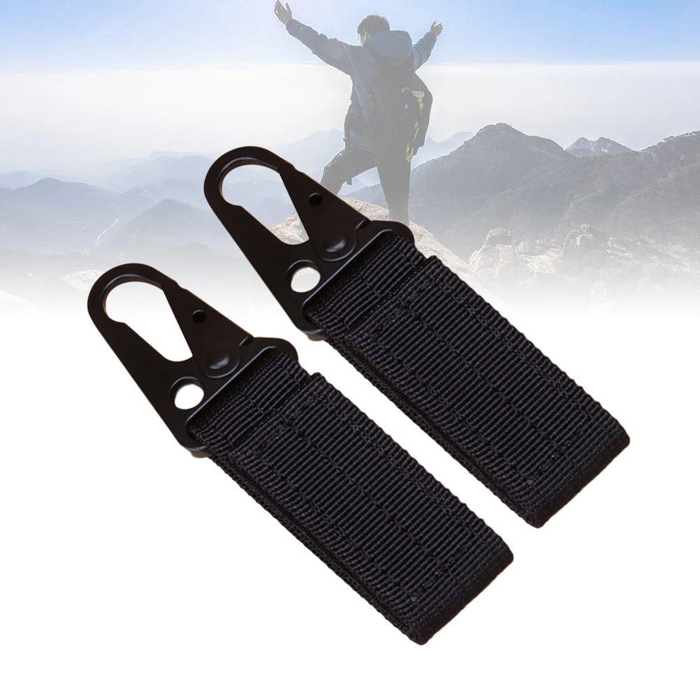 

2 Pcs Outdoor Survival Keychain Carabiner Fire Starter Fob Hook up Hanging Buckle