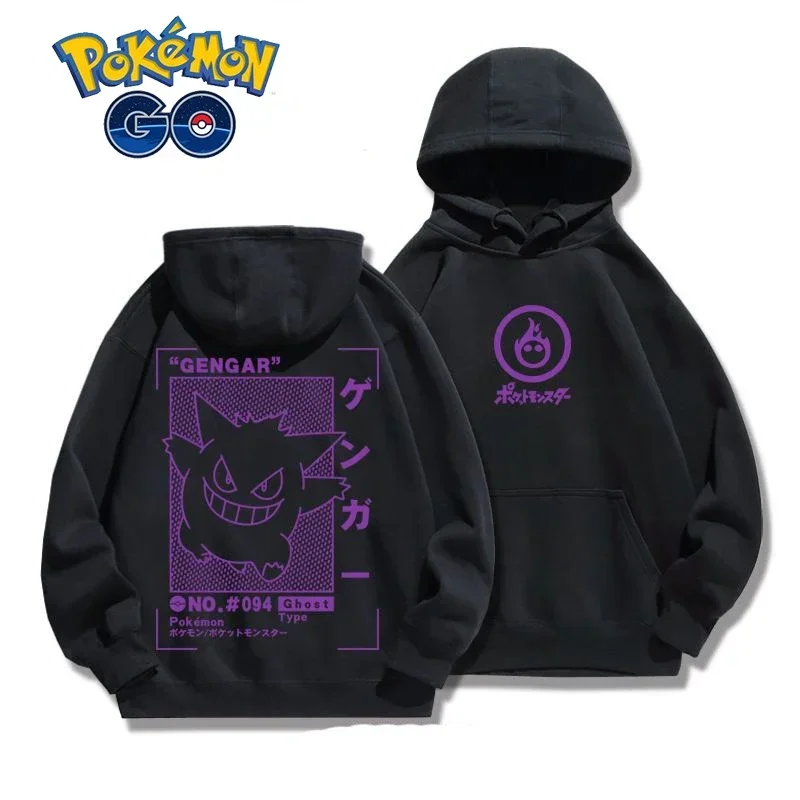 

Anime Pokemon Pikachu Gengar Snorlax New Sweatshirt Men Women Autumn Winter hoodie Student Sweater Youth cool Sports Jacket Coat