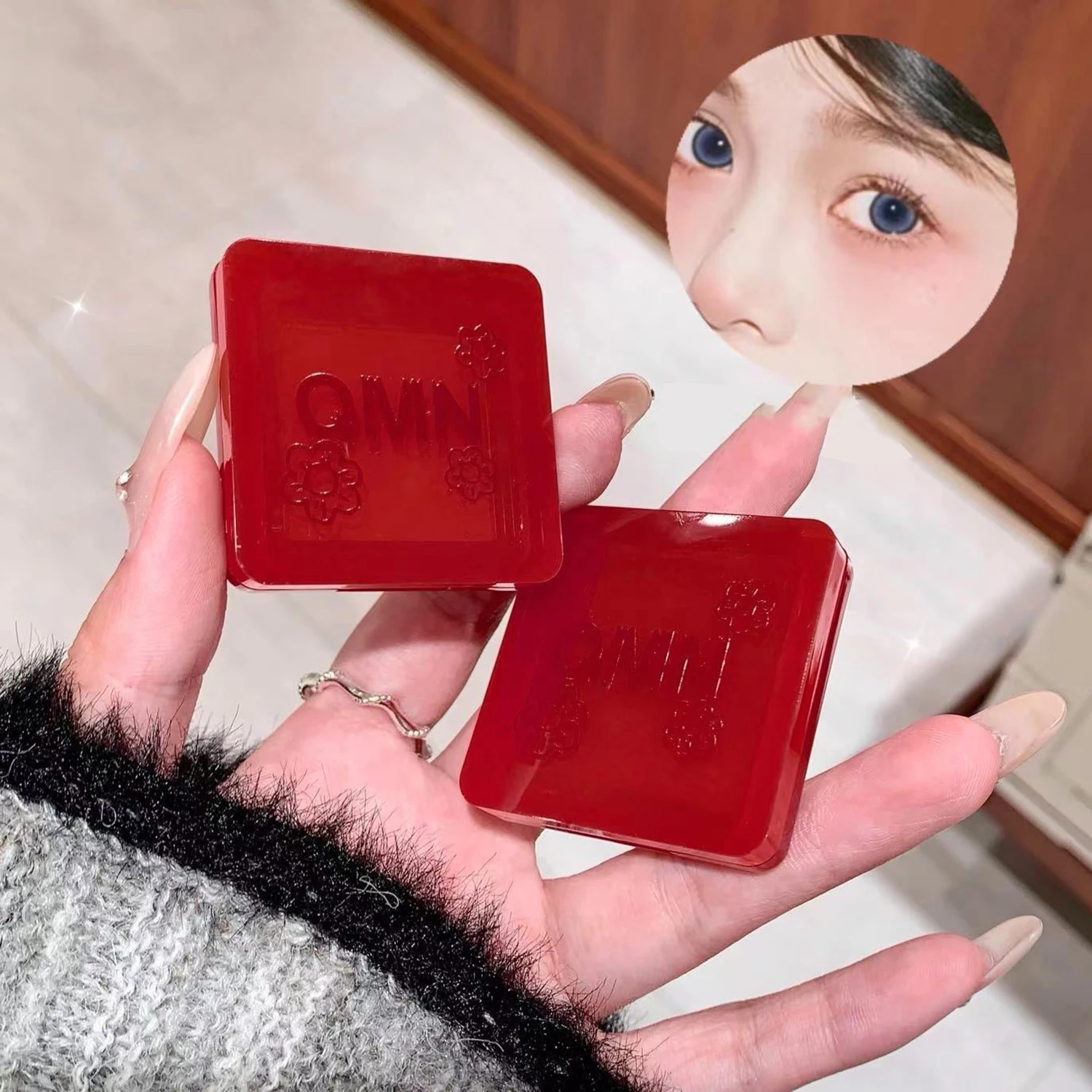 Tomato Red Monochrome Blusher Palette Shimmer Matte Peach Pink Face Cheek Rouge Pigment Mineral Powder Orange Natural Cheek Tint powder blusher blush powder facial blusher monochrome blush