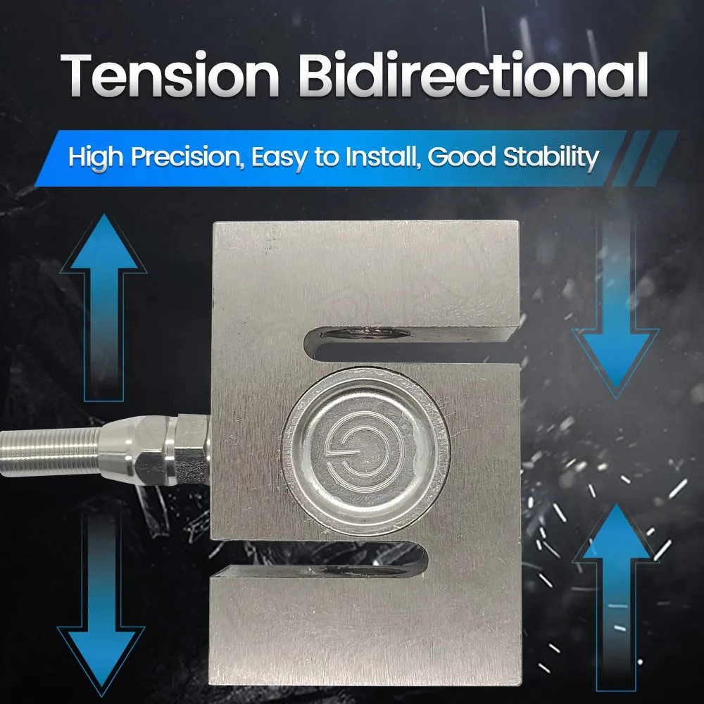 YZC-516C Pressure Tension Sensor S Type 100kg 200kg 300kg 500kg 1T 1.5T 2T Alloy Steel Weighing Sensor for Batching Scale