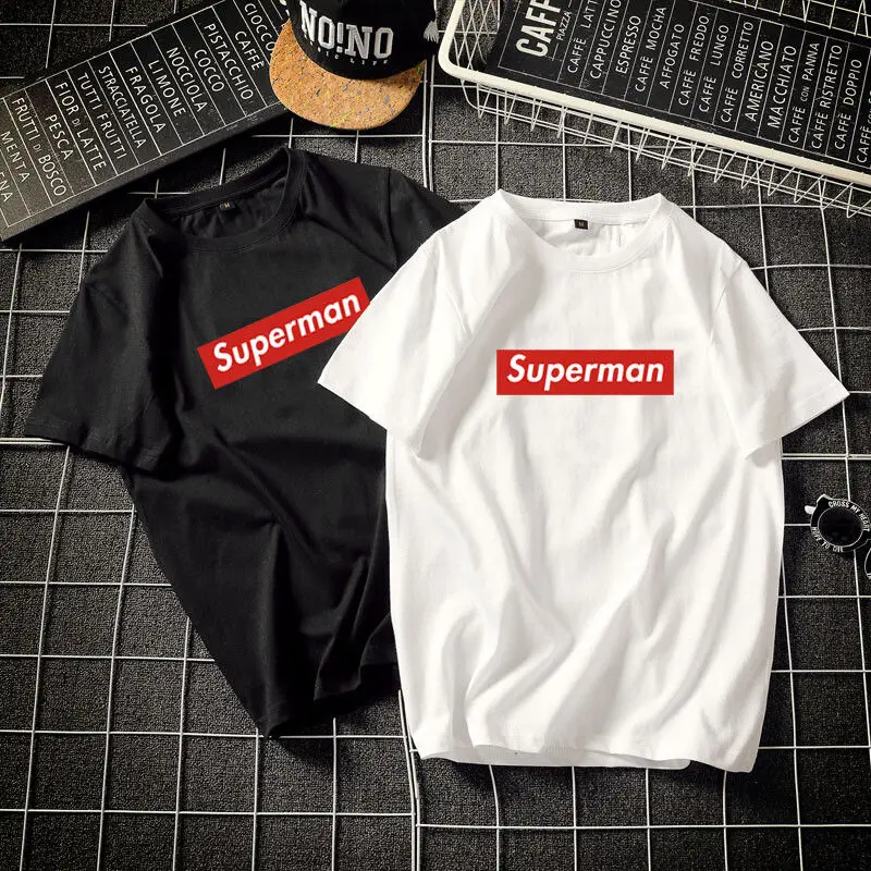 Short-sleeved T-shirt Pure Cotton for Men and Women Couples Summer cotton short sleeved shirt