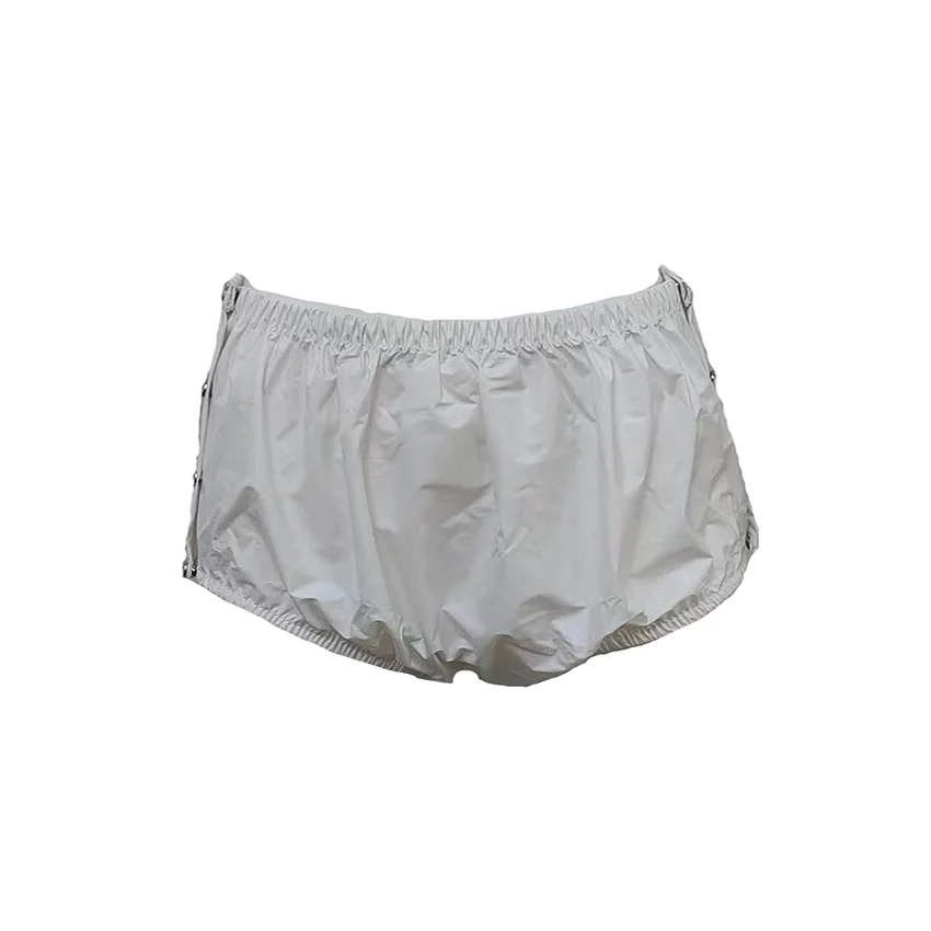 

Langkee Haian Adult Incontinence Plastic Diapers Pants ABDL PVC Color White 3 Pieces