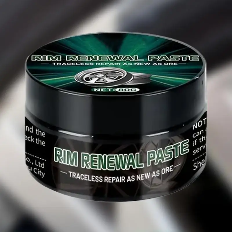 Rim Paste Repair 80g Portable Cleaning Wax Quick And Easy Repairing Wheel Guard Rim Wax For Automotive Tire Maintenance