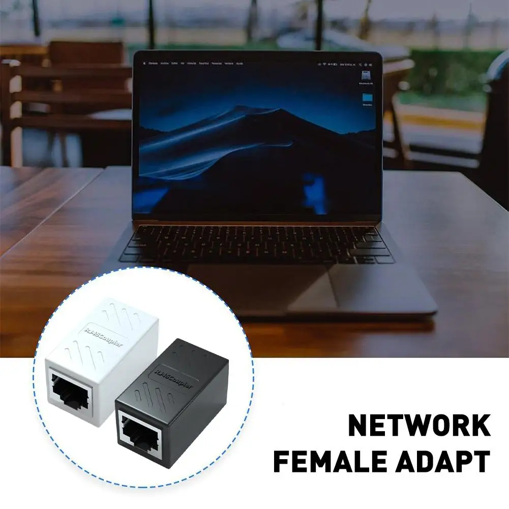 

RJ45 Network Female Adapter Black Female To Female Adapters Extension Converter Connector Cable Ethernet 45 Extender RJ Cou D2J3
