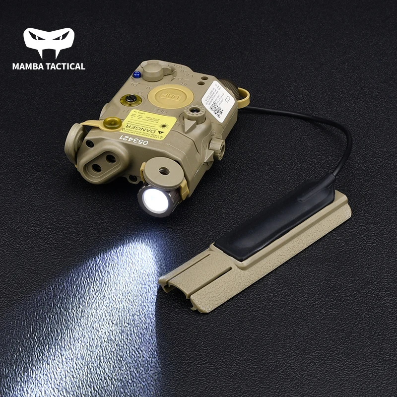 WADSN New PEQ15 AN/PEQ-15 Red Dot Laser+White LED Flashlight+ IR Laser Weapon Light Hunting Rifle Battery Case Fit 20mm Rail