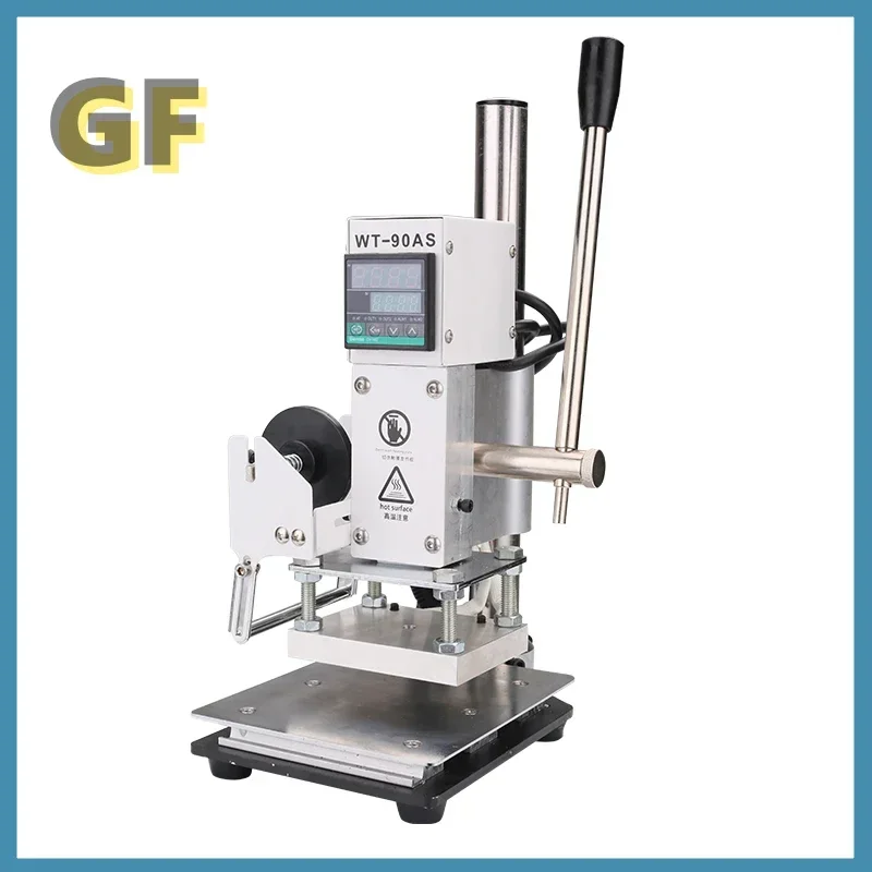 Hot foil stamping machine leather stamp emboss press tool Manual Digital PVC Card Book Paper Heat Press Machine