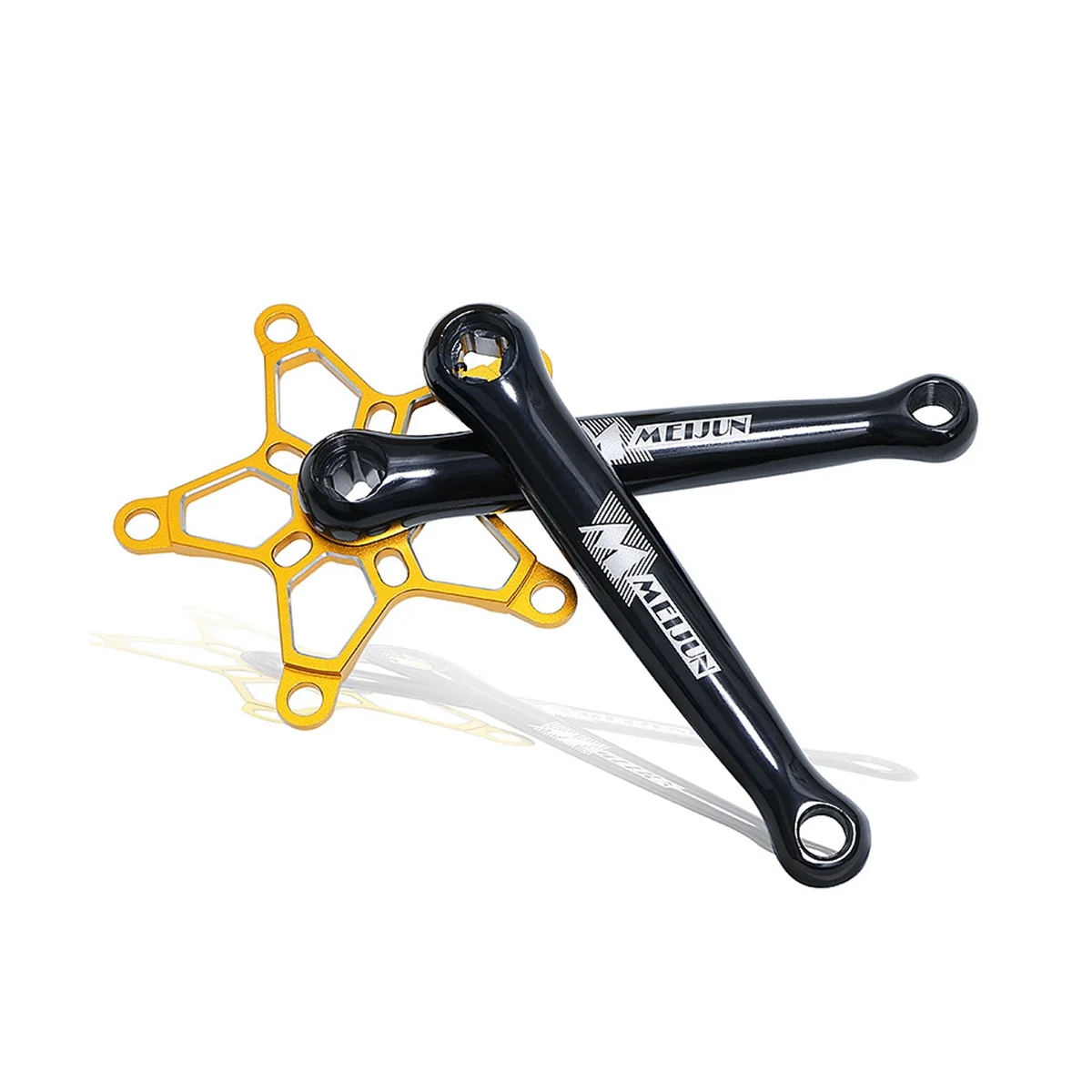

MEIJUN Bicycle Crank Aluminum Alloy Five Hole Tooth Plate Crank Set