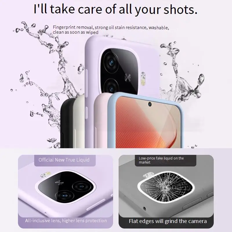 Premium Liquid Silicone Shockproof Phone Case - Luxurious Protective Back Cover
