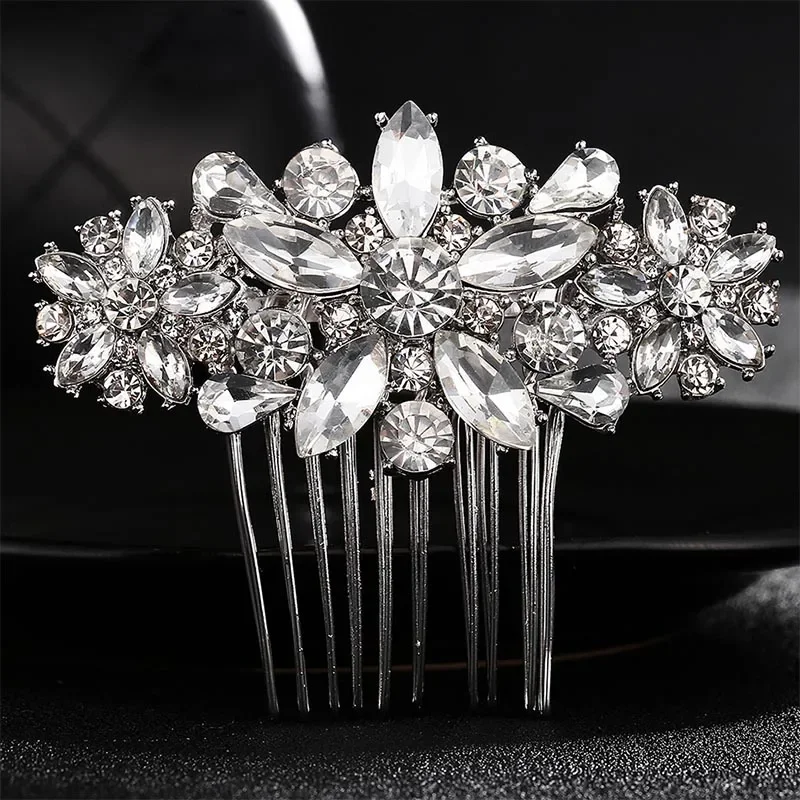 Bride Hair Comb Hair Accessory Bridal Headwear Miallo Elegant Wedding Crystal Rhinestones Pearls