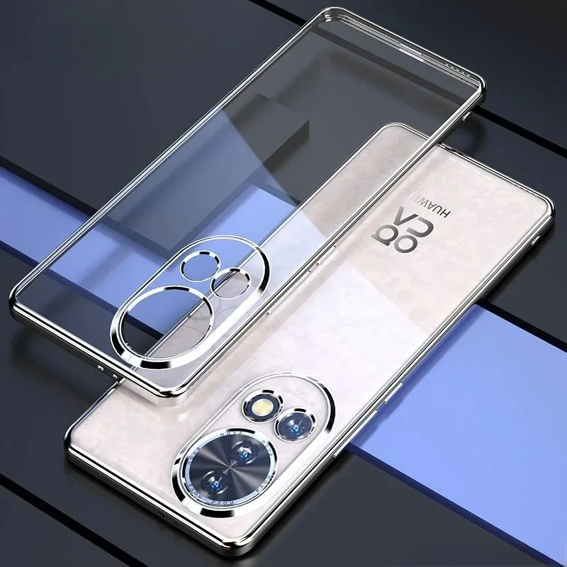 Luxury Electroplating Transparent TPU Soft Case - Shockproof Bumper Cover